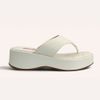 Tamanco Zatta De Dedo  Flatform Luma Off White