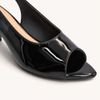 Sandália Zatta SlingbackBico Folha Dóris Preto