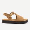 Sandália Zatta Flatform Fivela Lateral Valquiria Taupe