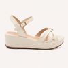 Sandália Zatta Anabela Flat Alanis Off White