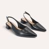 Scarpin Zatta Slingback Salto Baixo Dalila Preto