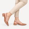Scarpin Zatta Slingback Salto Baixo Dalila Nude