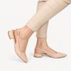 Scarpin Zatta Slingback Salto Baixo Dalila Amendoa
