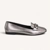 Mocassim Zatta Detalhe de Fivela Sirley Prata Velho