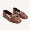 Mocassim Zatta Detalhe de Fivela Sirley Texturizado Marrom