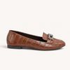 Mocassim Zatta Detalhe de Fivela Sirley Texturizado Marrom