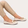 Mocassim Zatta Detalhe de Fivela Sirley Amendoa