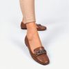 Mocassim Zatta Detalhe de Fivela Sirley Texturizado Marrom