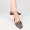 Mocassim Zatta Detalhe de Fivela Sirley Cinza