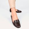Mocassim Zatta Detalhe de Fivela Sirley Cafe