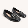 Mocassim Zatta Detalhe de Fivela Sirley Texturizado Preto