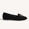 Mocassim Zatta Detalhe de Fivela Sirley Preto Nobuck