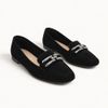 Mocassim Zatta Detalhe de Fivela Sirley Preto Nobuck