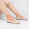 Mocassim Zatta Liso Bico Quadrado Silvana Amendoa