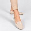 Mocassim Zatta Liso Bico Quadrado Silvana Amendoa