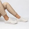Tênis Zatta Casual  Cadarço de  Elástico Petra Off White