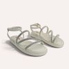 Sandália Papete Zatta Flatform Strass Leona Off White