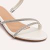 Sandália Zatta Dois em Um Salto Bloco  Sandy Off White