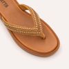 Tamanco Zatta Flatform de Dedo Felicia Caramelo