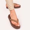 Tamanco Zatta Flatform de Dedo Felicia Marrom