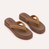 Tamanco Zatta Flatform de Dedo Felicia Marrom