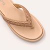 Tamanco Zatta Flatform de Dedo Felicia Amendoa