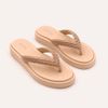 Tamanco Zatta Flatform de Dedo Felicia Amendoa