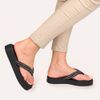 Tamanco Zatta Flatform de Dedo Felicia Preto