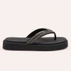 Tamanco Zatta Flatform de Dedo Felicia Preto