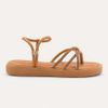 SandáliaPapete Zatta Flatform Strass Açucena Caramelo
