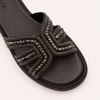 Tamanco Zatta Flatform Pedraria Francine Preto