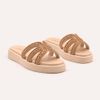 Tamanco Zatta Flatform Pedraria Francine Amendoa
