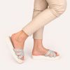 Tamanco Zatta Flatform Pedraria Francine Off White