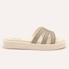 Tamanco Zatta Flatform Pedraria Francine Off White
