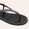 Chinelo Zatta com Strass e Tira Traseira Charlote Preto