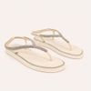 Chinelo Zatta com Strass e Tira Traseira Charlote Off White