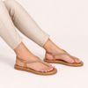 Chinelo Zatta com Strass e Tira Traseira Charlote Bronze
