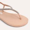 Chinelo Zatta com Strass e Tira Traseira Alana Nude