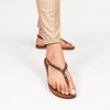 Chinelo Zatta com Strass e Tira Traseira Alana Caramelo