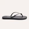 Chinelo Zatta de Dedo Strass Amora Preto