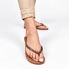 Chinelo Zatta de Dedo Strass Amora Caramelo