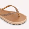 Chinelo Zatta de Dedo Strass Amora Bronze