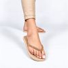 Chinelo Zatta de Dedo Strass Amora Bronze