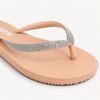 Chinelo Zatta de Dedo Strass Amora Nude