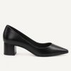 Scarpin Salto Bloco Baixo Leonor Preto