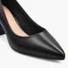 Scarpin Salto Bloco Baixo Leonor Preto