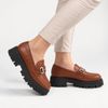 Mocassim Zatta Tratorado Sola Alta Amelia  Croco Marrom