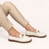 Mocassim Zatta Detalhe Fivela Kate Off White