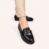Mocassim Zatta Detalhe Fivela Kate Preto 