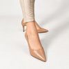 Scarpin Zatta Bico Fino com Abertura Lateral  Lisandra Nude